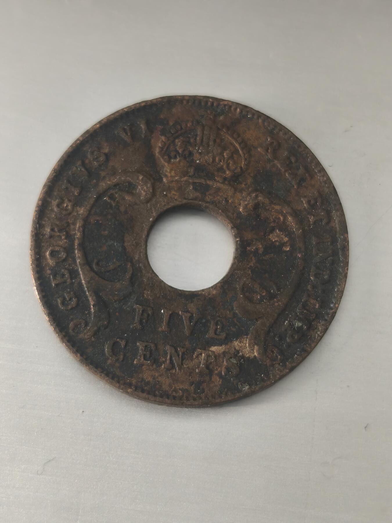 Krab外币市集Vol.11 东非1941年5分