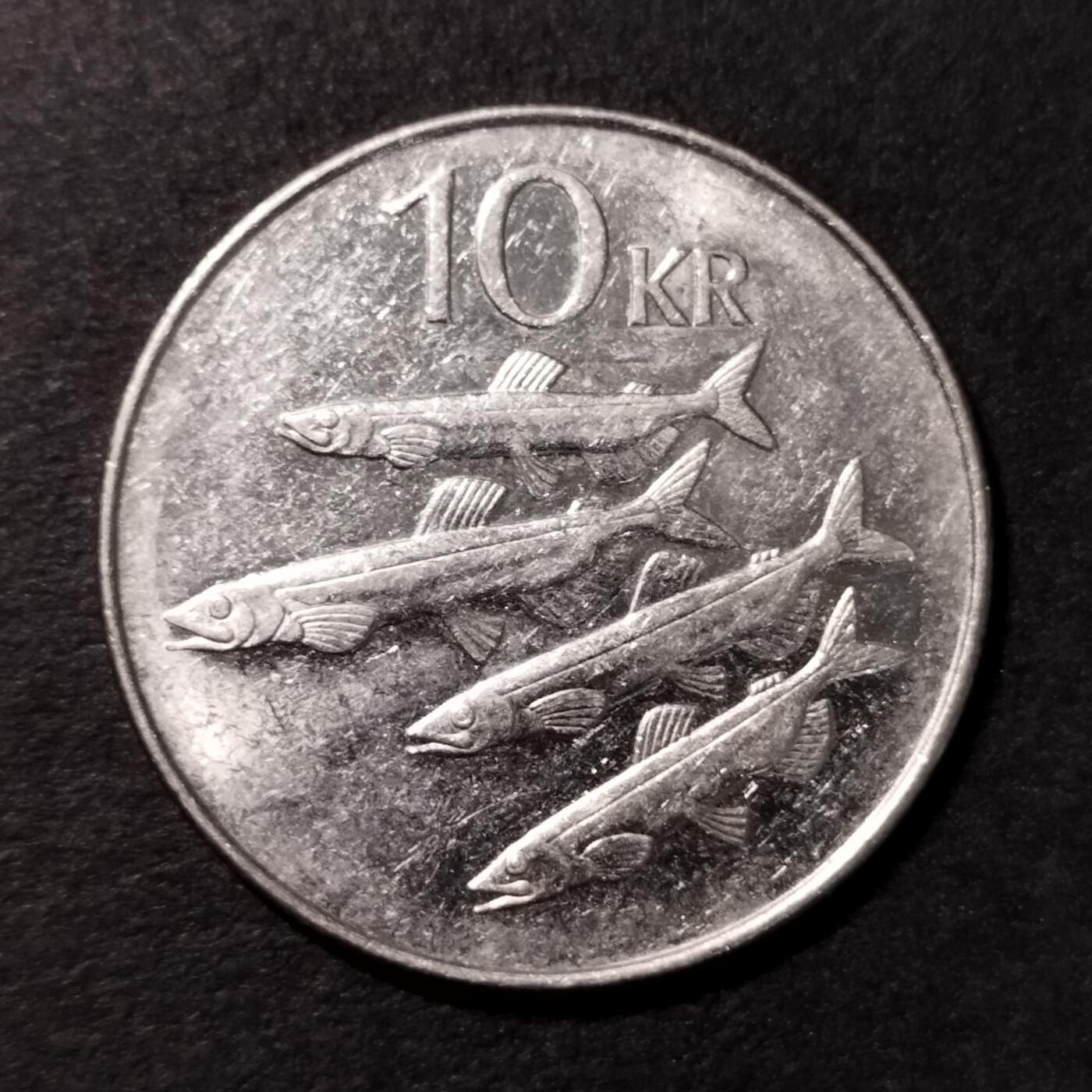 半桥——第十五期，钞票，银币，精制币，高汇币，欧元组，N组 冰岛10克朗