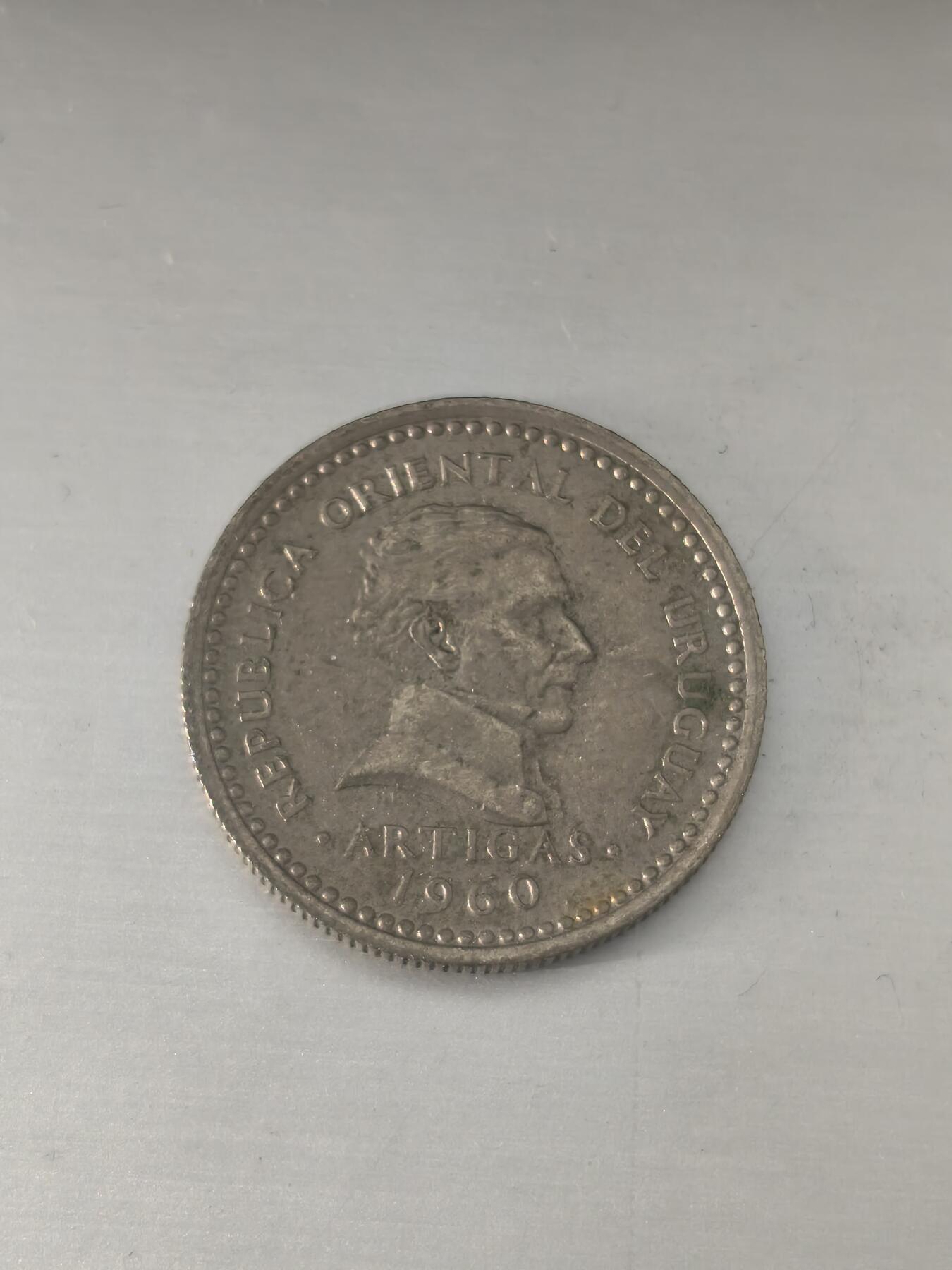 Krab外币市集Vol.11 乌拉圭1960年25分