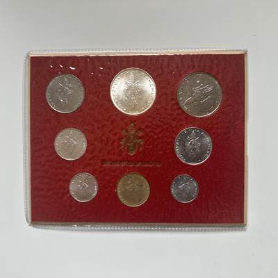🌹外币初藏🌹🐯2025年第55场  每周二四六晚8️⃣点 接代拍 - 梵蒂冈1973年八枚套 带一枚银币