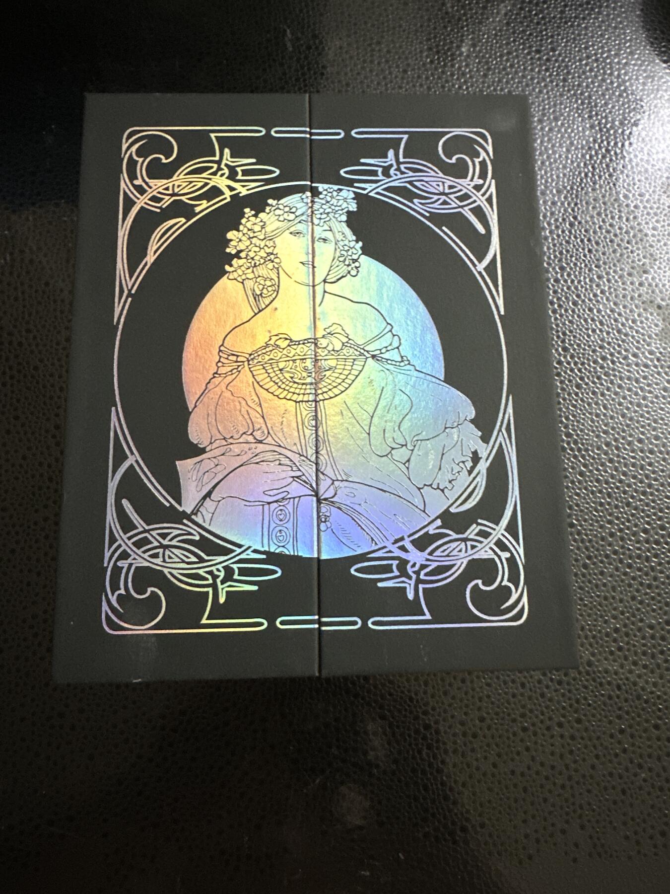 童年记忆卡牌第二期 绝美穆夏四联画镭射银闪收藏卡闪卡 内含28张 全套卡齐