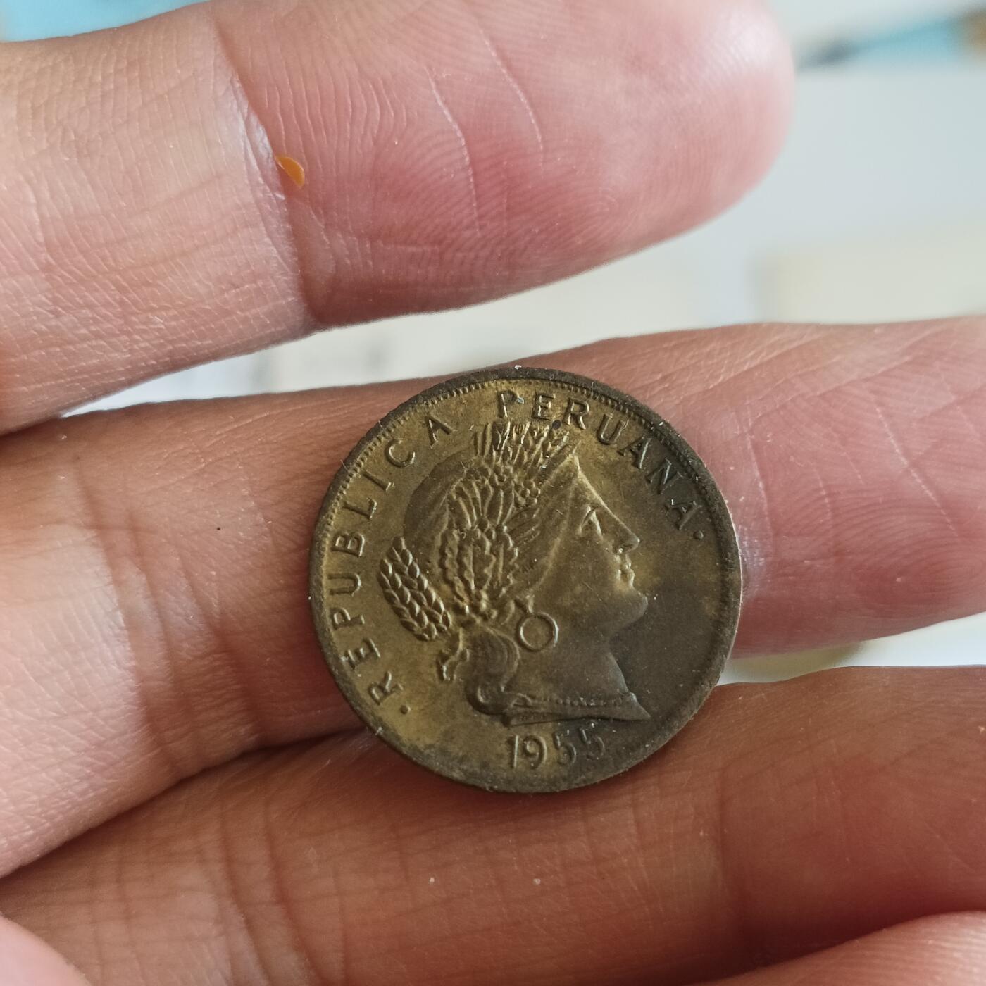 泡泡币外币第四十一场可代拍15038385335微信 秘鲁55年10分
