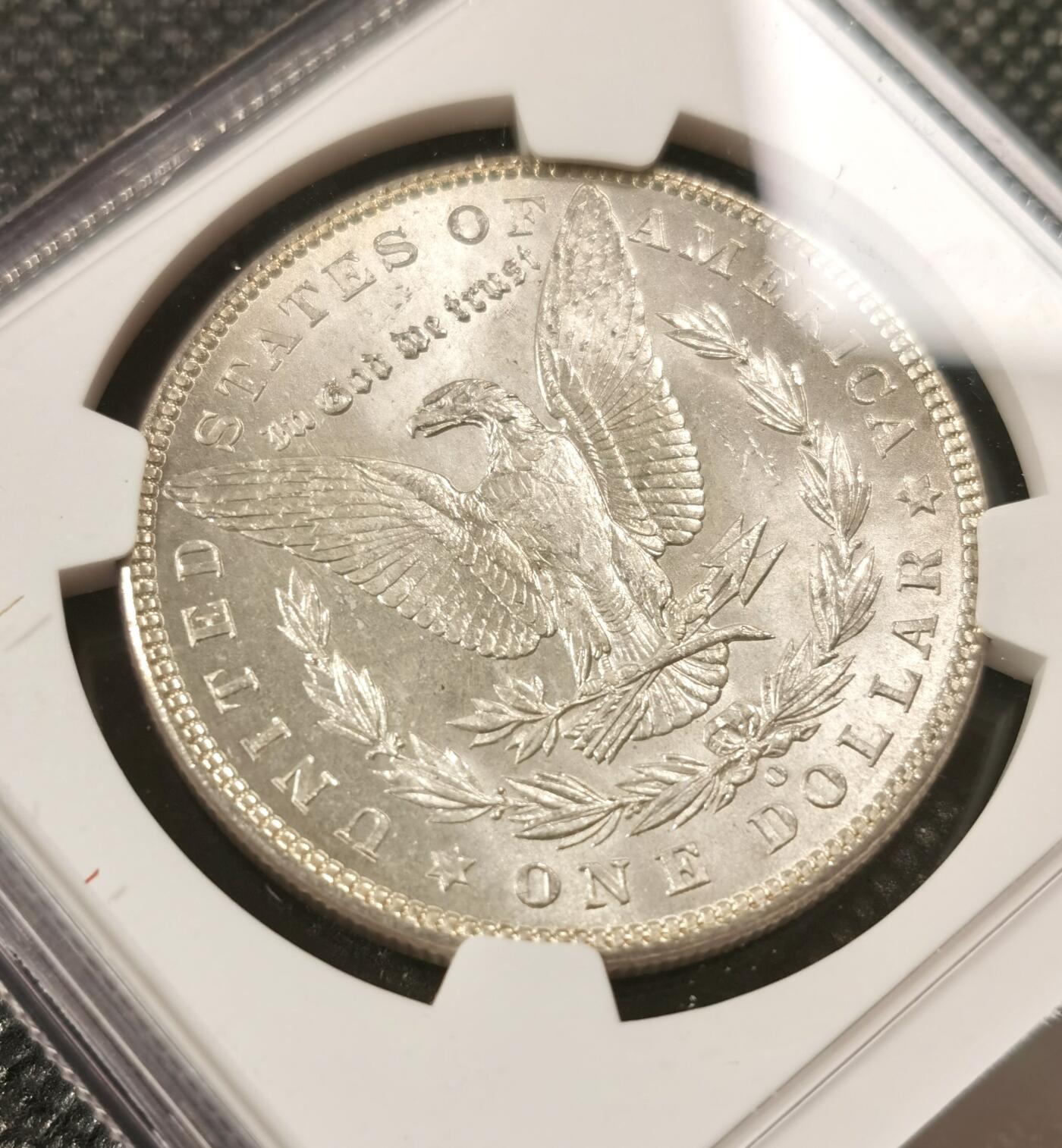  甄臻铺-世界币章拍卖（第19期），送拍享返佣金等优惠多多 NGC-MS62 1902年O版摩根，曝光品相，严重低评
