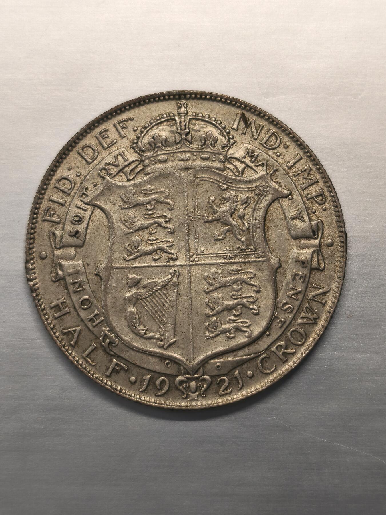 Krab外币市集Vol.12 英国1921年半克朗-高银