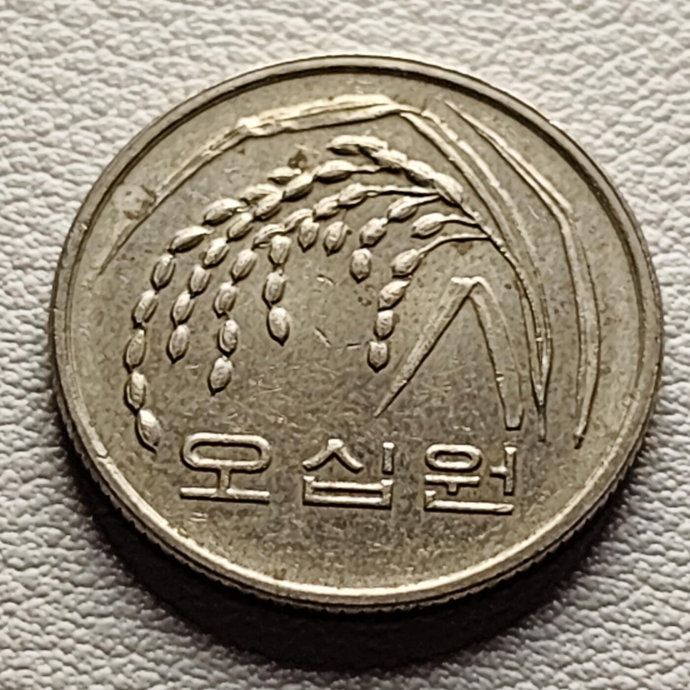 泉币菌-第31场-中外散币乐园 韩国早期50韩元 水稻FAO