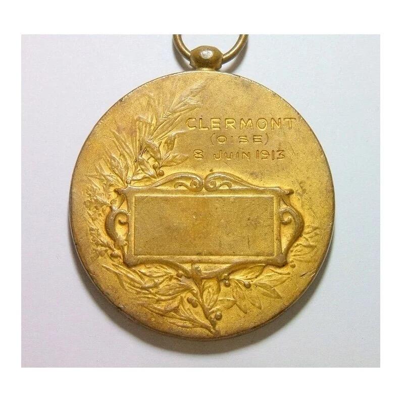 法国1913年 女神玛丽安娜高浮雕精制大铜章 50MM