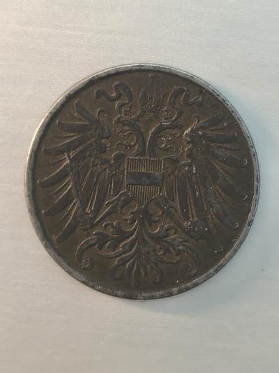 Krab外币市集Vol.12 奥地利1917年2赫勒铁币