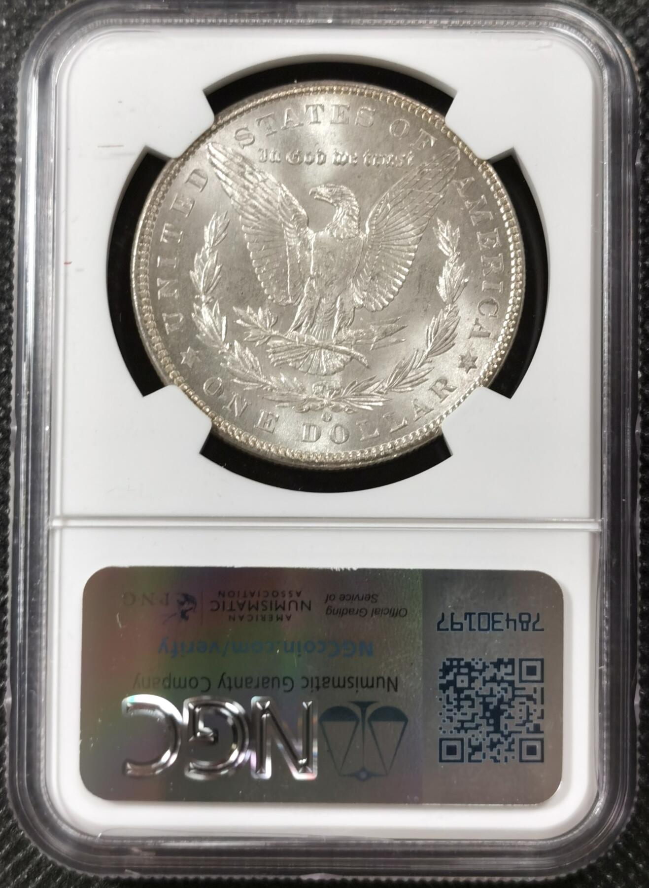  甄臻铺-世界币章拍卖（第19期），送拍享返佣金等优惠多多 NGC-MS62 1902年O版摩根，曝光品相，严重低评
