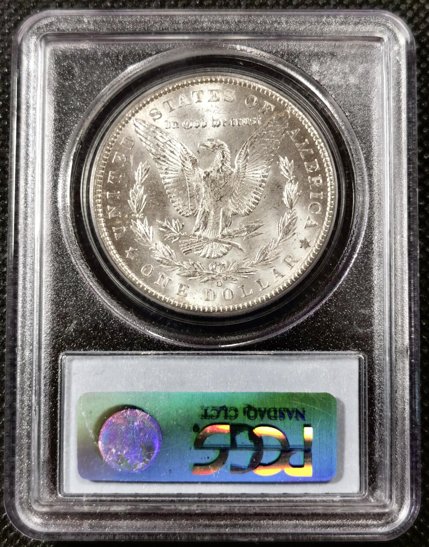  甄臻铺-世界币章拍卖（第19期），送拍享返佣金等优惠多多 PCGS-MS64 1901年O版摩根淡淡包浆