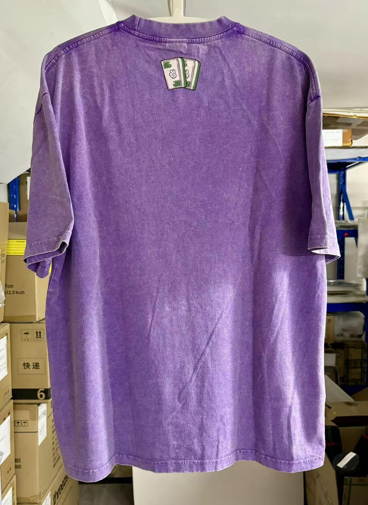零元拍：艺术家 WAIWAI  OWSON 品牌260克水洗重磅潮流Oversize T恤L码拍品为L码，颜色以实物为准