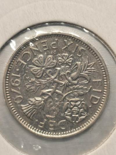 Krab外币市集Vol.12 英国1970年proof精制6便士