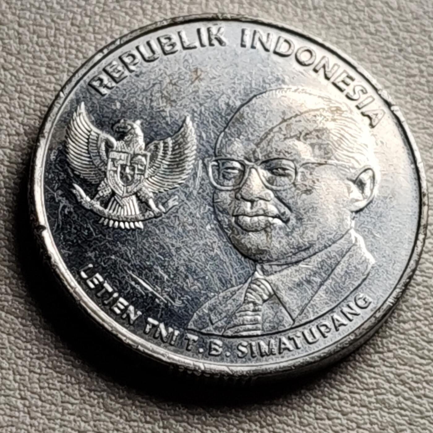 泉币菌-第33场-中外散币乐园 原光美品 印度尼西亚500卢比铝币