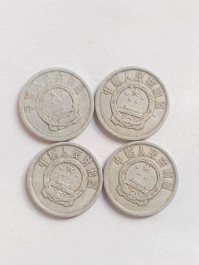 纪念币 硬币 评级币专场 1962年 2分四枚。