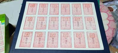 票证拍场    都是整版或者联票 🔥返供肉票🔥山西省沁源县食品公司   返供肉票整版一张  贰市斤，1983年发行