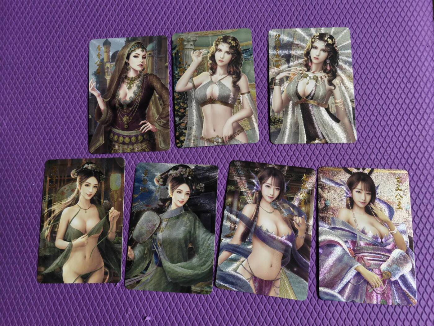 阳大大卡牌超级大甩拍第55期（周五晚上九点截拍，持续收拍品，进群福利早知道） 宁缺卡牌 异域风情清凉对卡 3对+香香公主