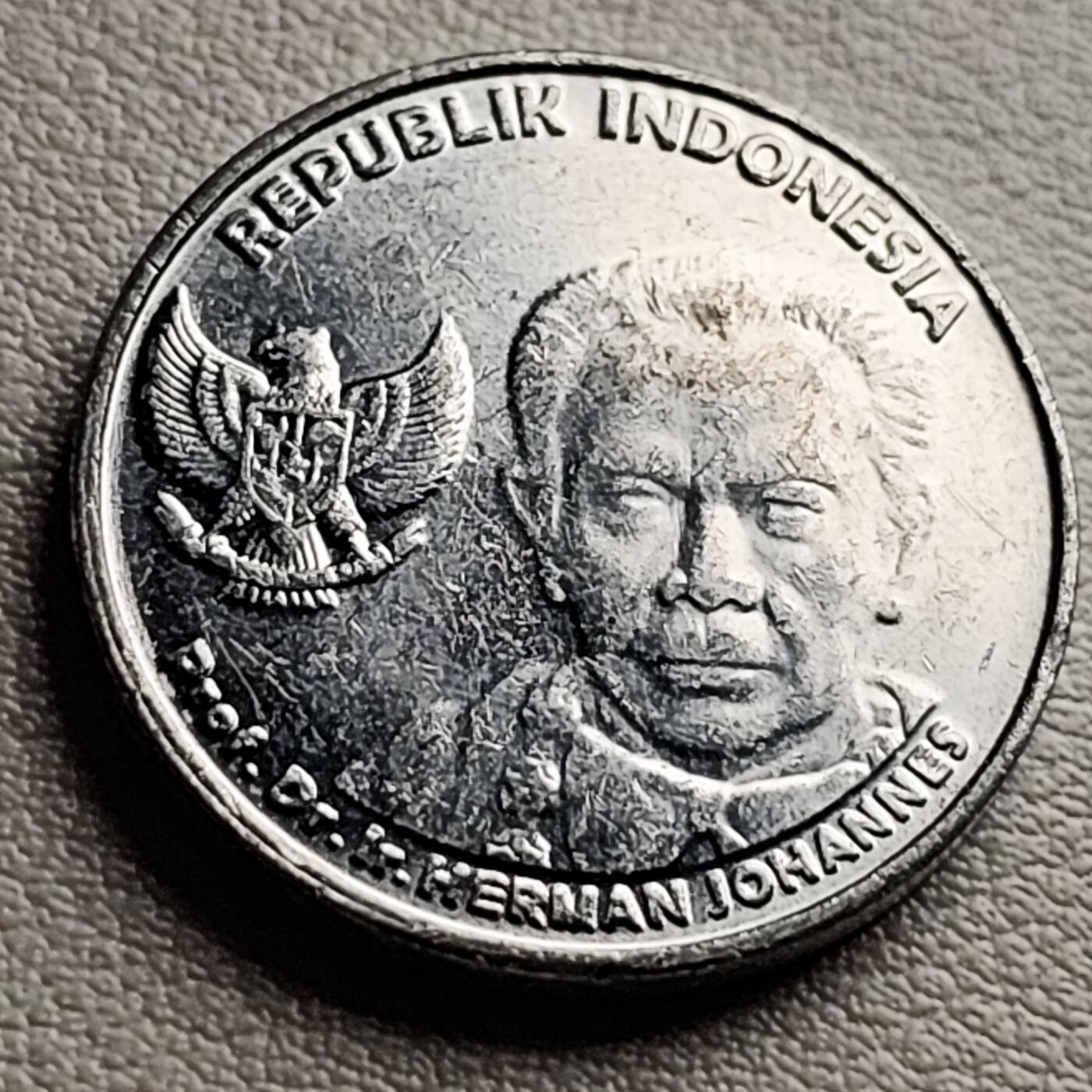 泉币菌-第32场-中外散币乐园 原光美品 印度尼西亚 100卢比铝币 