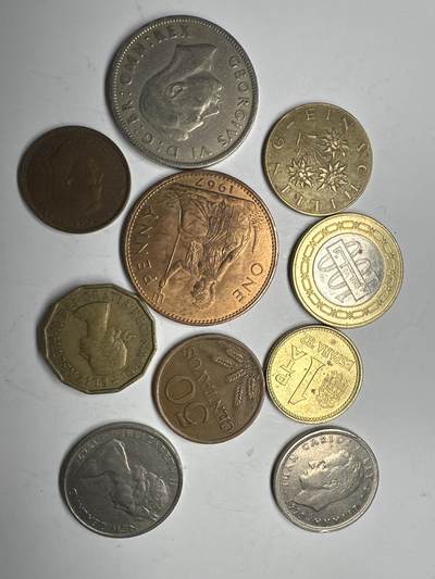 11.26散币、徽章专场 - 外国散币10枚（混）