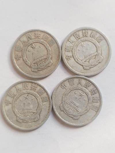 纪念币 硬币 评级币专场 1960年 2分四枚。