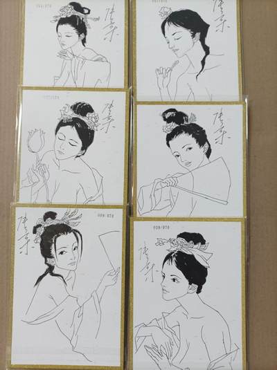 小二郎卡牌驿站 第13期 5月28号周三20:00点截拍【持续优惠收拍中】 - 【亲签手绘卡】超吉梦-金瓶梅-六房色纸大卡，卡背张导亲签手绘