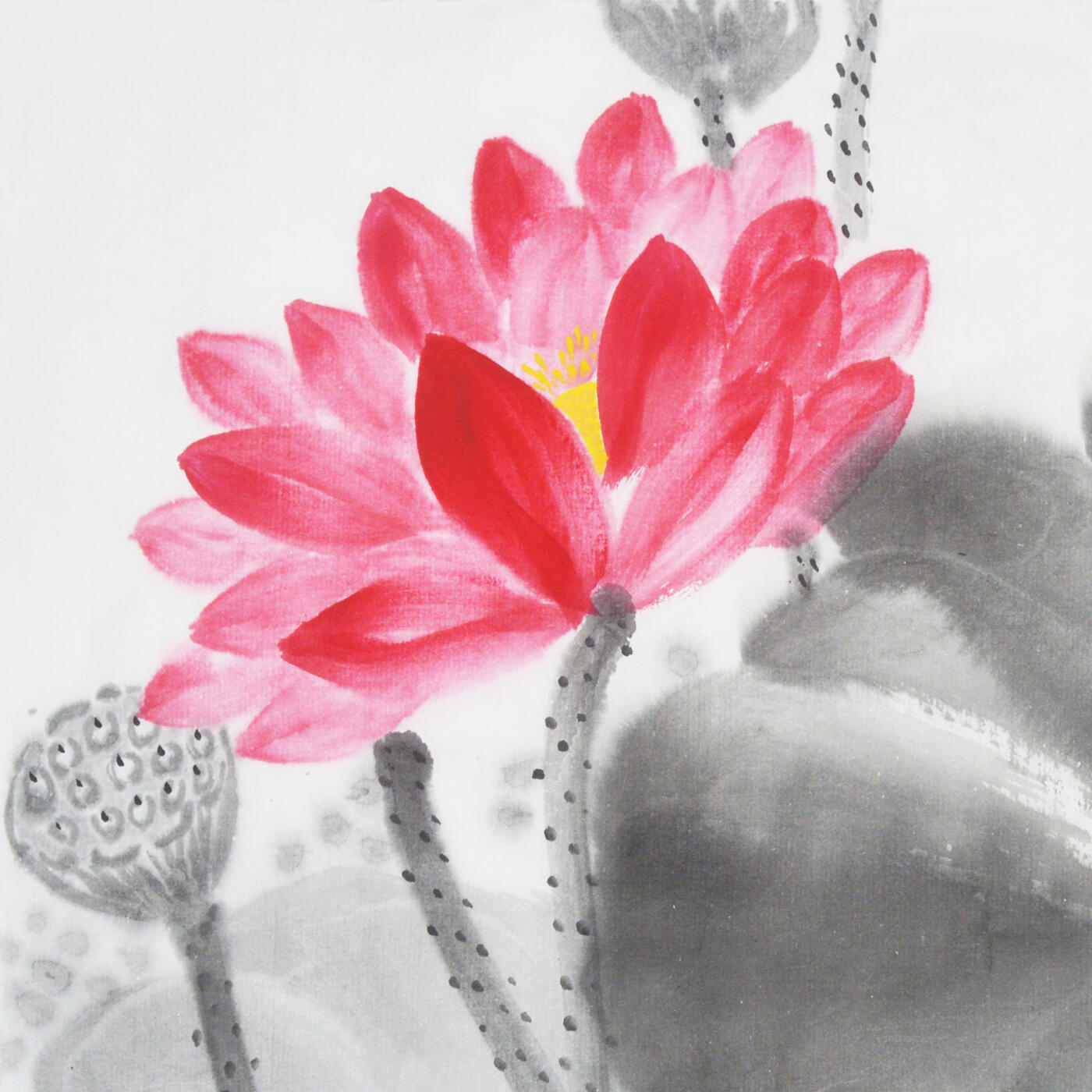 中国美术学院校友专场三 吕志泽《出水芙蓉》
