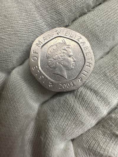 11.26散币、徽章专场 - 2003年马恩岛鲁森修道院20便士硬币 