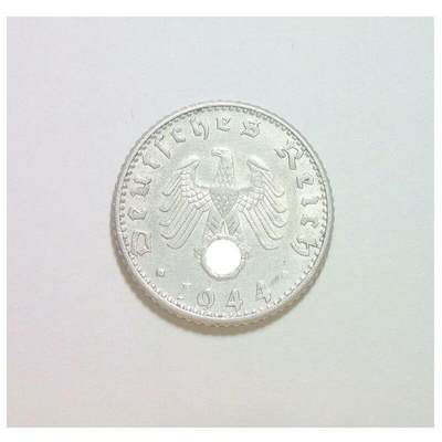 特年 德国第三帝国1944年D版50芬尼 爽品 - 特年 德国第三帝国1944年D版50芬尼 爽品