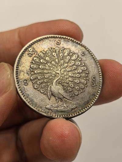 博洋堂世界钱币拍卖第135期（全场包邮）【请留意本场发货时间变化】 - 缅甸1852孔雀 五彩包浆 收藏之选