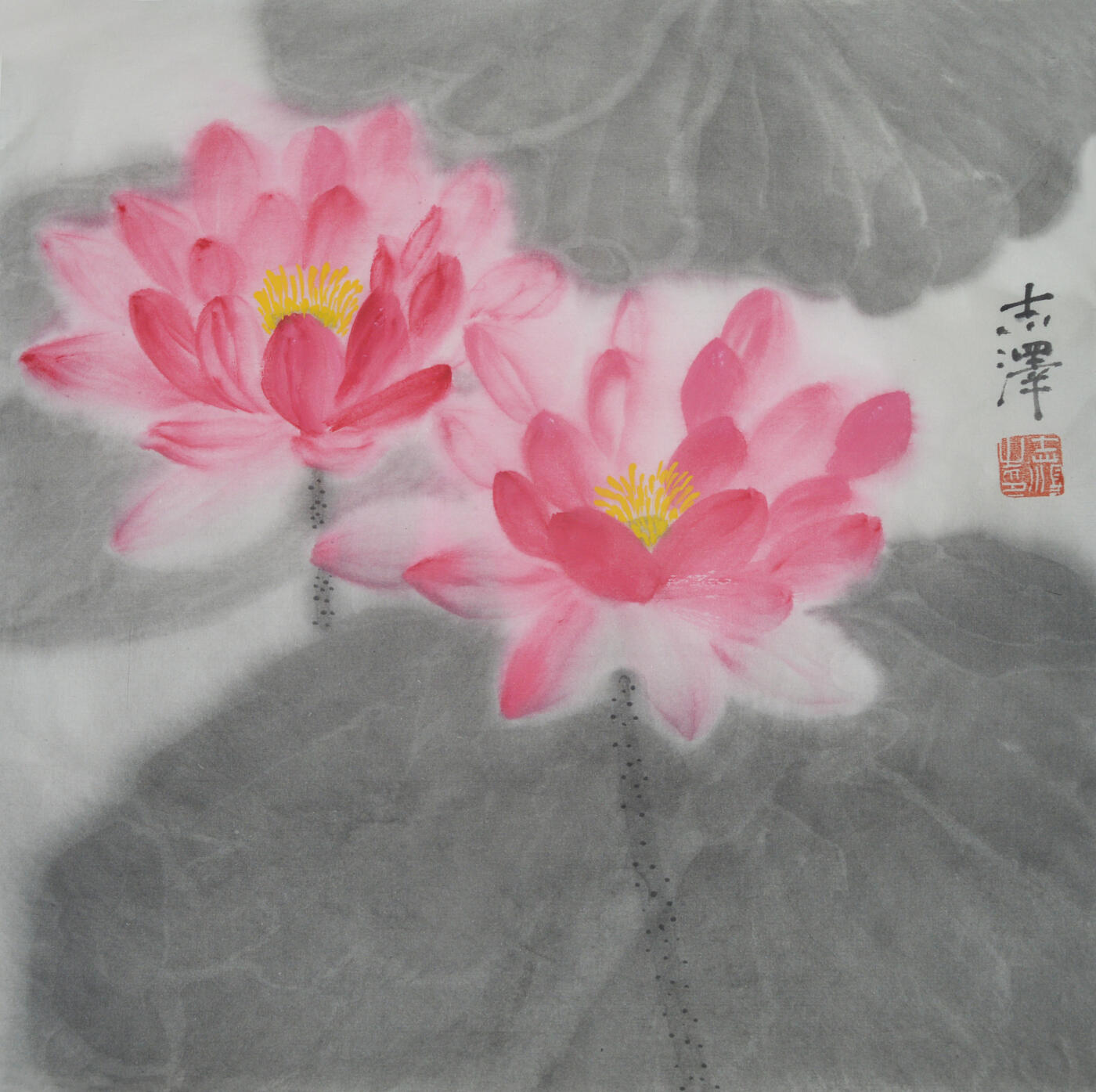 中国美术学院校友专场三 吕志泽《睡莲二》