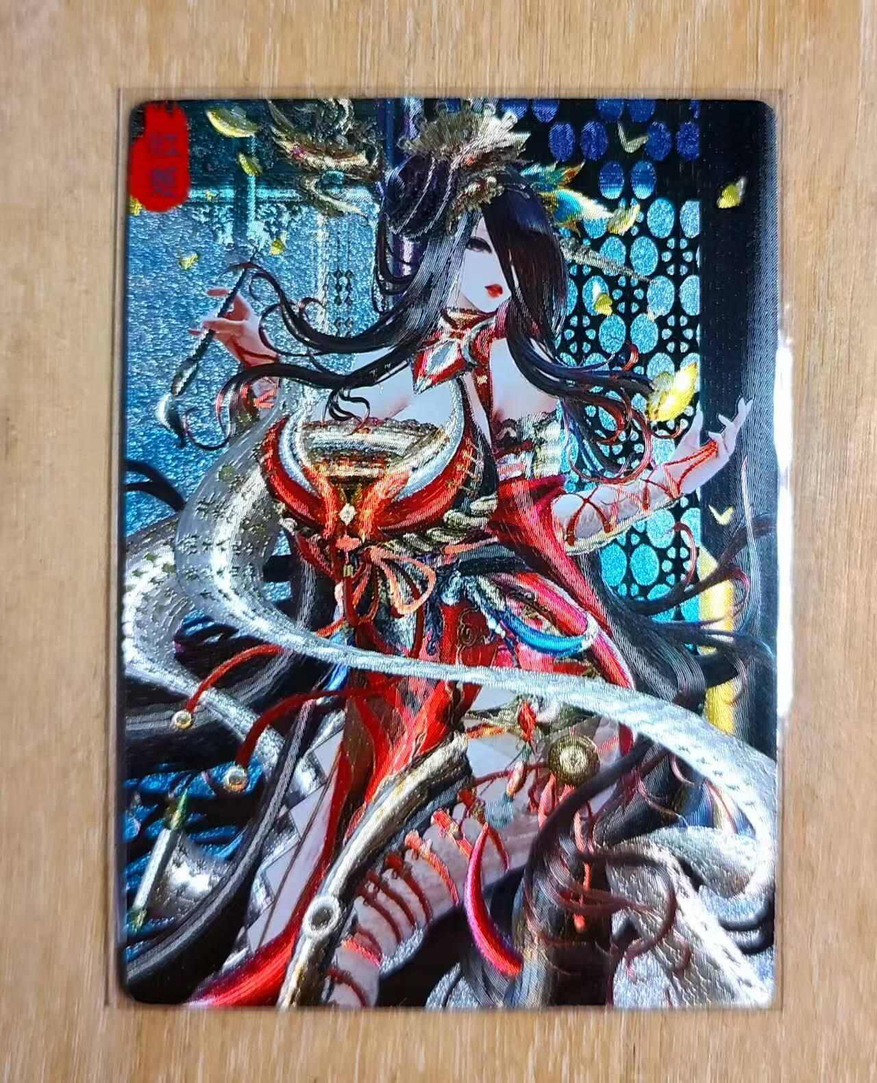 龙虎卡牌第39场 （无佣金，满120包邮，欢迎送拍） 粗闪卡 奇点卡牌 红菱 