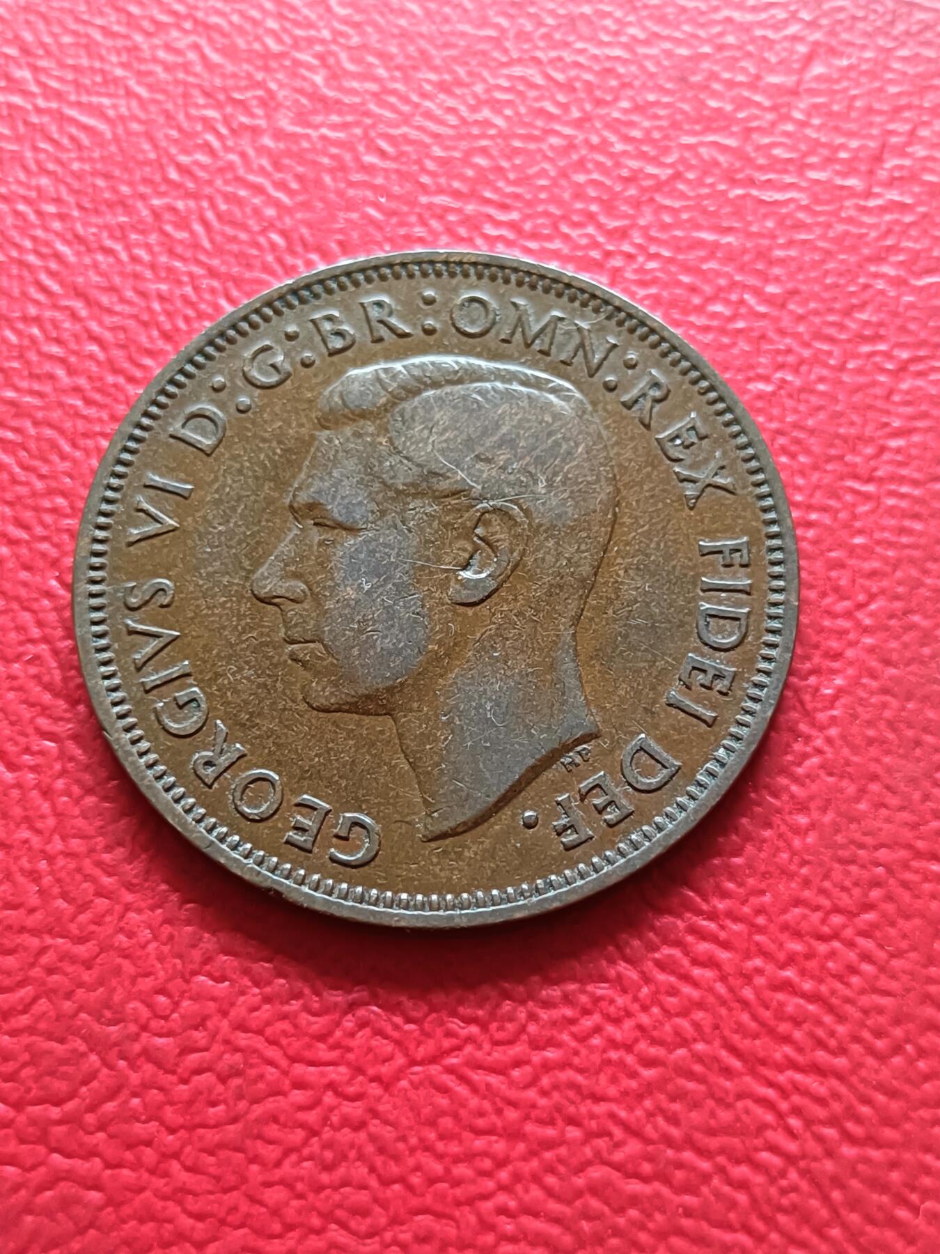 【云涧收藏】第三十一场 英国1950年乔六1/2便士