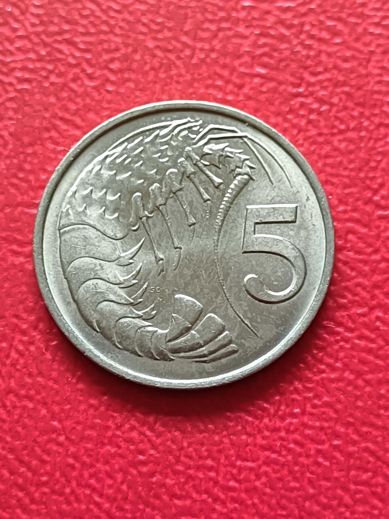 【云涧收藏】第三十一场 开曼群岛1972年5分，UNC
