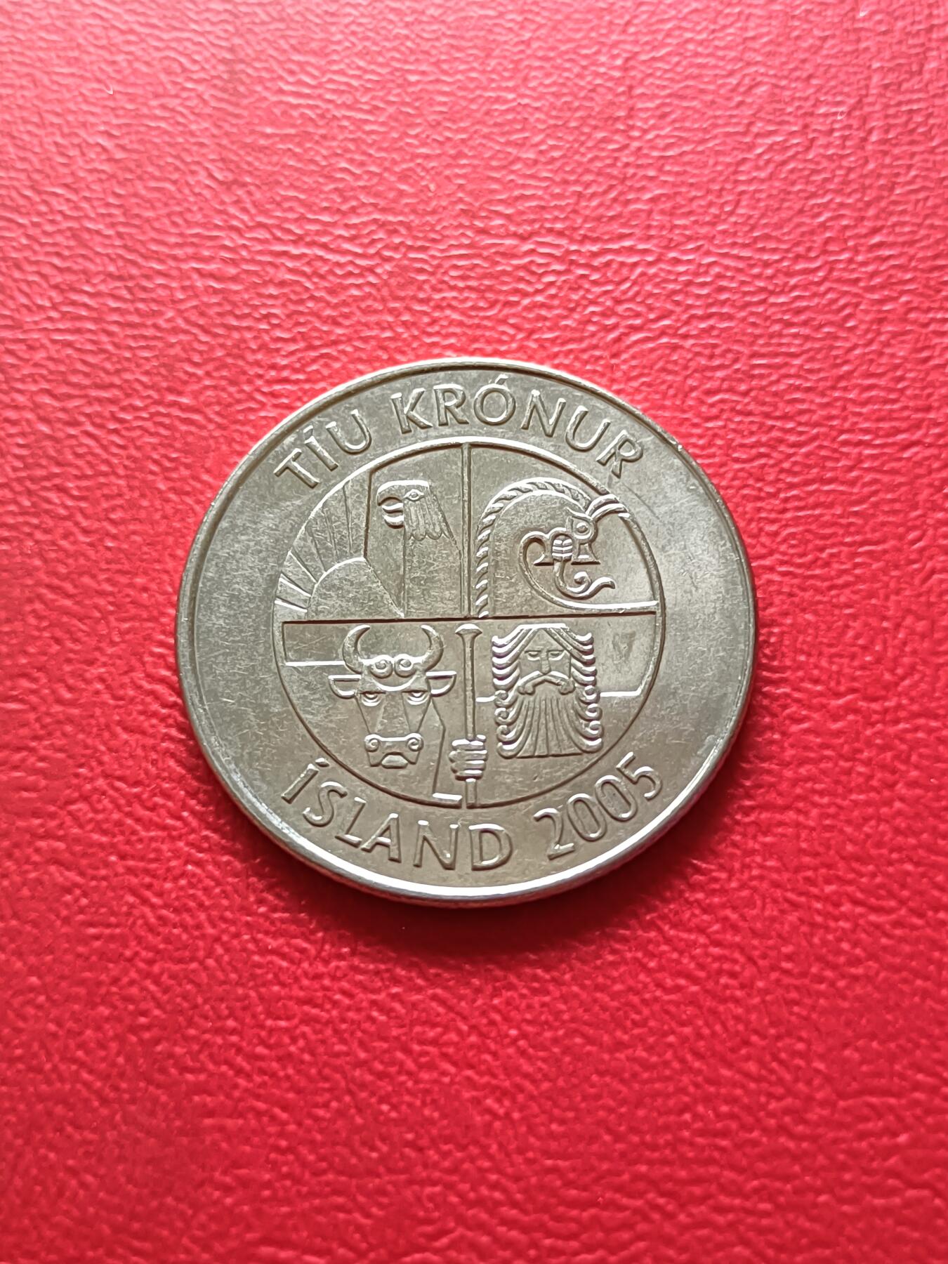 【云涧收藏】第三十一场 冰岛2005年10克朗，UNC