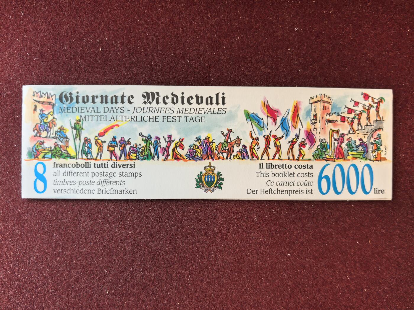 联合阁邮币社™ ——“精品多国邮票” 圣马力诺 1997年 节日庆典小本票 目录$12