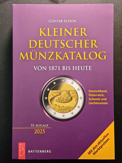 【德藏】世界币章拍卖第132期（拍品征集中~欢迎藏友联系） - 全新 2025版 1871至今 德国钱币目录 内容全面 全书约928页