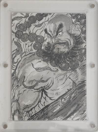 白泽拍卖卡牌手绘专场第18期（端午临中夏，时清日复长） 2024 昆仑万象手绘卡 鲁智深大卡 权迎东亲签 卡砖封装 内尺寸：9CM*12.5CM