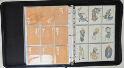 白泽拍卖卡牌手绘专场第18期（端午临中夏，时清日复长） 2024 九轩文化 戴敦邦水浒 烫金普卡1套+粗闪1套 带卡册 如图所示