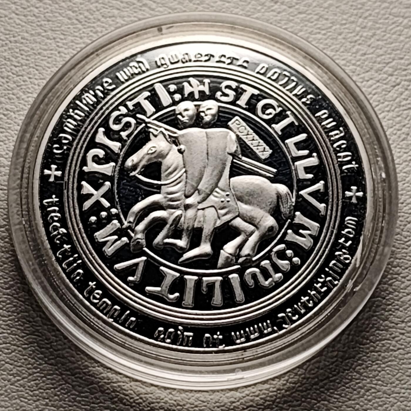 泉币菌-第34场-中外散币乐园 马剑圣殿骑士 纪念章 直径约40mm 