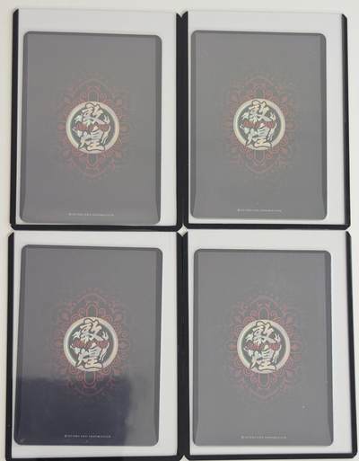 白泽拍卖卡牌手绘专场第18期（端午临中夏，时清日复长） 2024 传世敦煌 四大天王4张 广目天王，增长天王，多闻天王，持国天王 粗闪 卡夹封装