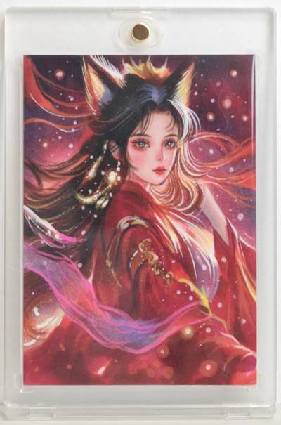 白泽拍卖卡牌手绘专场第18期（端午临中夏，时清日复长） 2025 I，E浏览器手绘卡 狐妖 寒梅亲签 卡砖封装