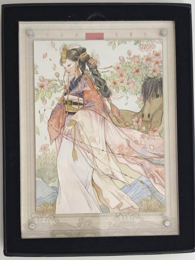 白泽拍卖卡牌手绘专场第18期（端午临中夏，时清日复长） 2024 艺方文创 山海怪谈系列手绘卡 桃花精 阿晓亲签 卡砖封装 尺寸：12cm*16.5cm