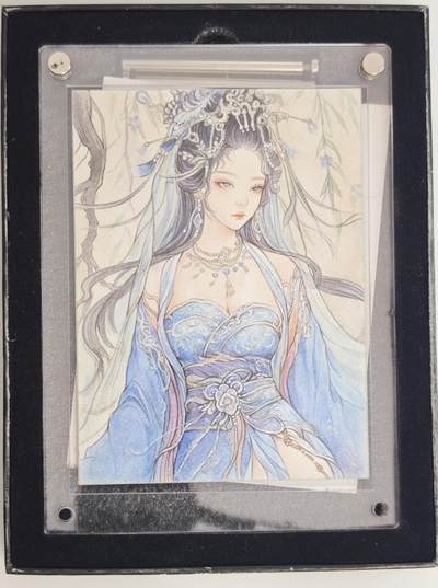 白泽拍卖卡牌手绘专场第18期（端午临中夏，时清日复长） 2024 艺方文创 龙腾手绘卡 妹喜 林鹿溪亲签 卡砖封装 尺寸：12cm*16.5cm