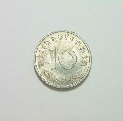 可评级 盟军占德国1947年F版10芬尼拔毛鹰 难得原光 - 可评级 盟军占德国1947年F版10芬尼拔毛鹰 难得原光