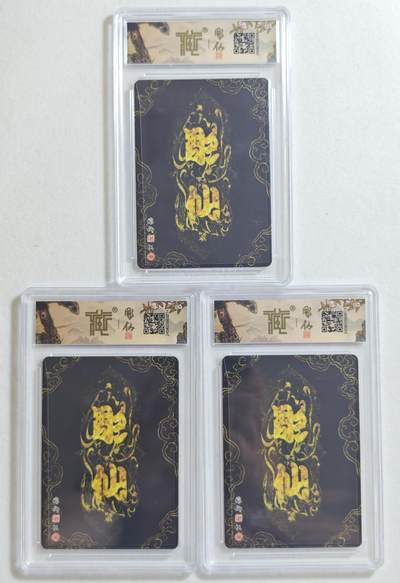 白泽拍卖卡牌手绘专场第18期（端午临中夏，时清日复长） 2024 焱卡文化 红楼梦3张 湘云眠芍，元春归省，可卿春困 粗闪 CCG评级 9.5分 2张10分 特标