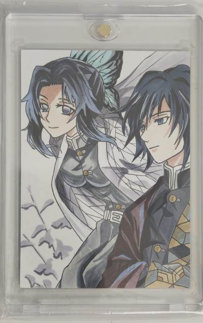 白泽拍卖卡牌手绘专场第18期（端午临中夏，时清日复长） 2024 激斗手绘卡 鬼灭之刃 大鱼亲签 卡砖封装