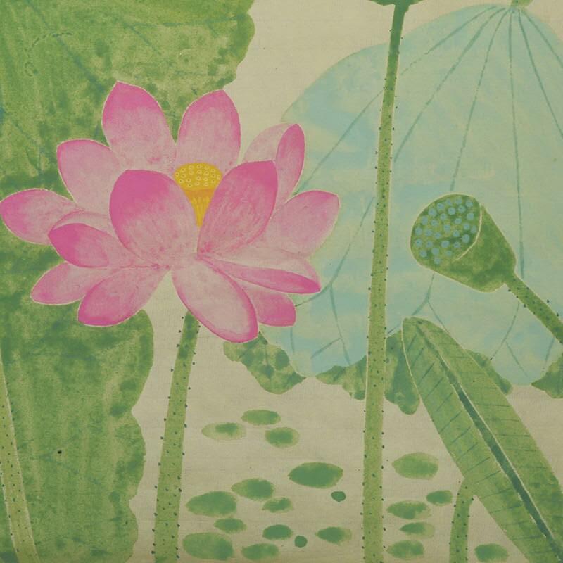 中国美术学院校友专场三 吕志泽国画《出水芙蓉》