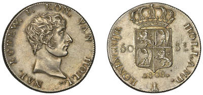 荷兰王国路易拿破仑50stuiver NGC MS62 期货 - 荷兰王国路易拿破仑50stuiver NGC MS62 期货