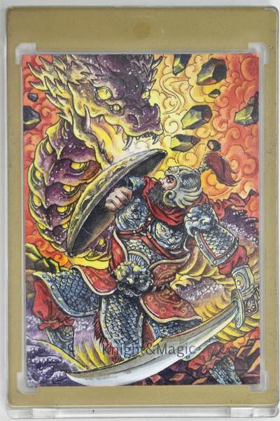 白泽拍卖卡牌手绘专场第18期（端午临中夏，时清日复长） 2025 多吉手绘卡 决战龙窟 多吉亲签 卡砖封装