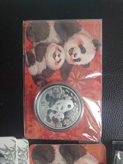 熊猫银纪念币30g智能卡