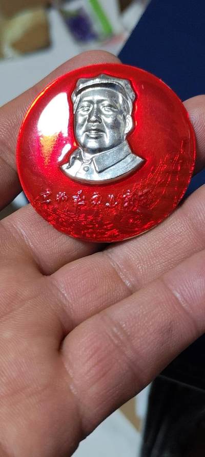 毛主席像章拍场 - 🔥🔥中年像🔥宜将剩勇追穷寇🔥毛主席像章，