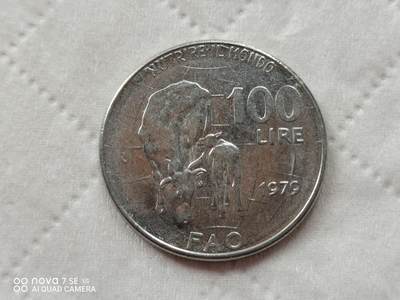 外国硬币 - 意大利100里拉